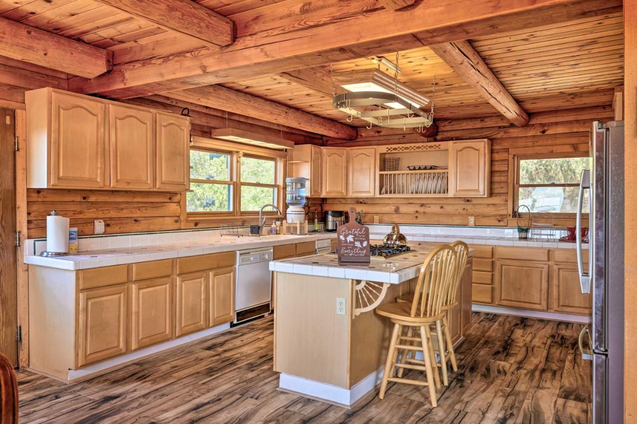 Stunning Log Cabin With Great Views, Firepit, Deck Near Twain Hart ソノラ エクステリア 写真