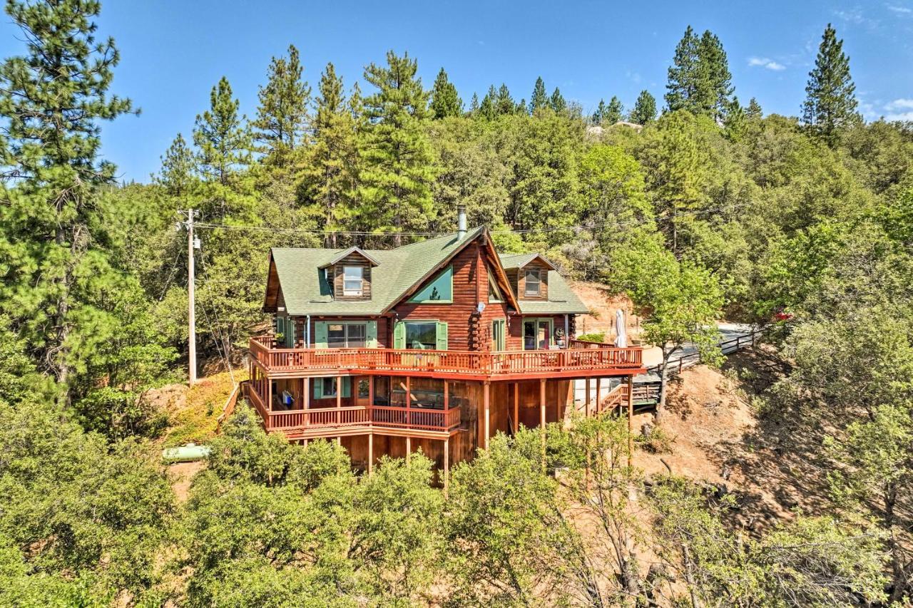 Stunning Log Cabin With Great Views, Firepit, Deck Near Twain Hart ソノラ エクステリア 写真