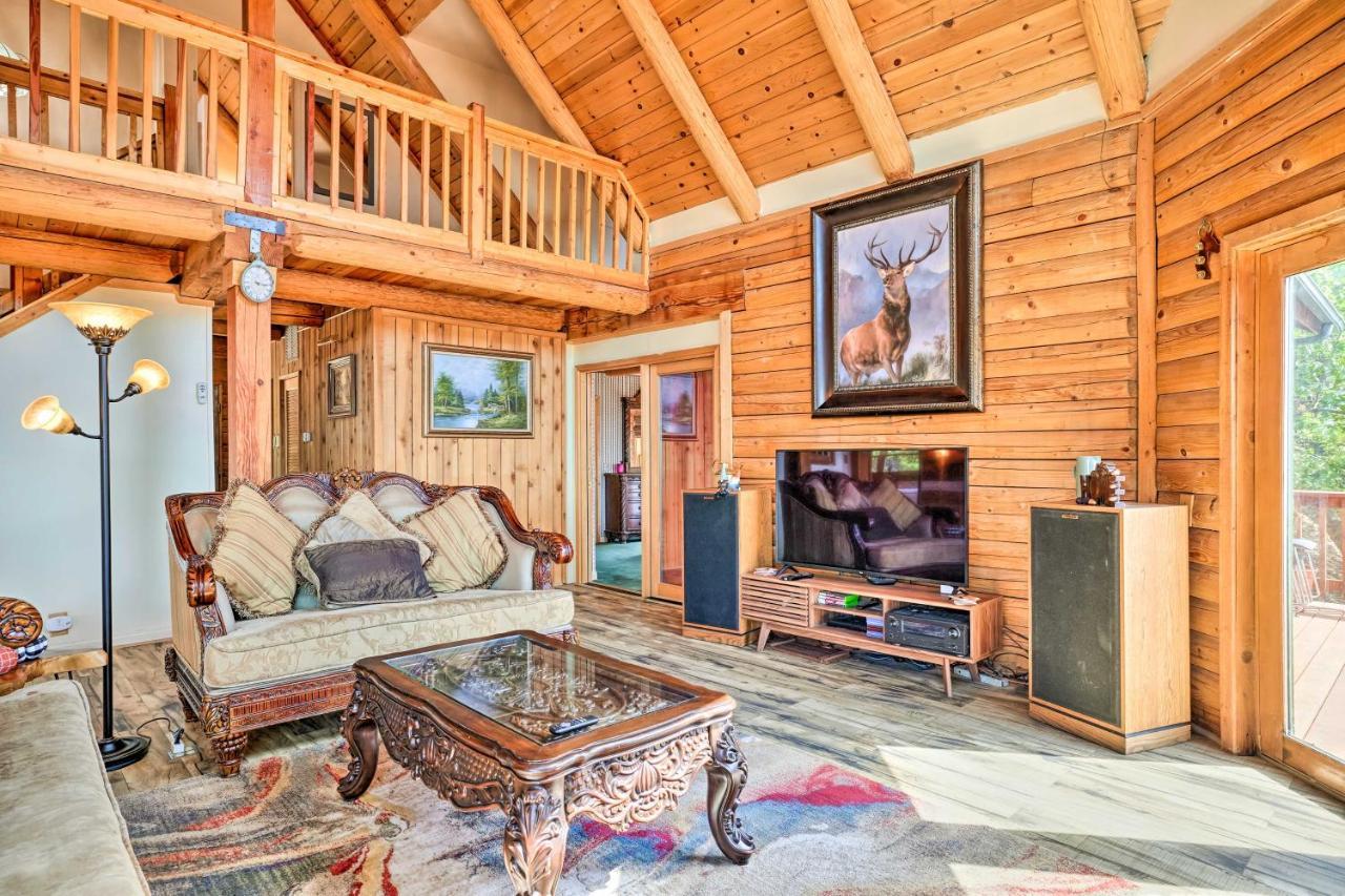Stunning Log Cabin With Great Views, Firepit, Deck Near Twain Hart ソノラ エクステリア 写真